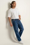 Erkek Rahat Kesim Baggy Jean Pantolon 30075 - Lacivert