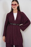 Kadın Kimono Pantolon İkili Takım 30078 - Bordo