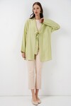Kadın Salaş Bağcıklı Kimono 5981 - E.Yeşil