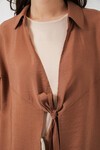 Kadın Salaş Bağcıklı Kimono 5981 - Taba