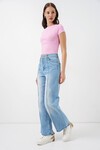 Kadın Yüksek Bel Kot Pantolon 30082 - Açık Mavi