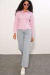 20231 Slim Fit Poplin Gömlek - Pembe