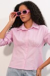 20231 Slim Fit Poplin Gömlek - Pembe