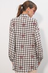 3900 Oversize Uzun Basic Gömlek - E.Siyah