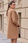 9082 Oversize Kaşe Kaban - Camel