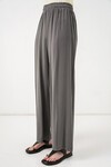 Kadın Beli Lastikli Bol Paça Pantolon 30087 - Antrasit